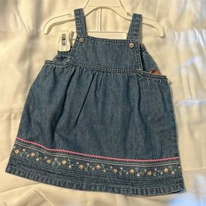 Girls overall dress-12 months NWT